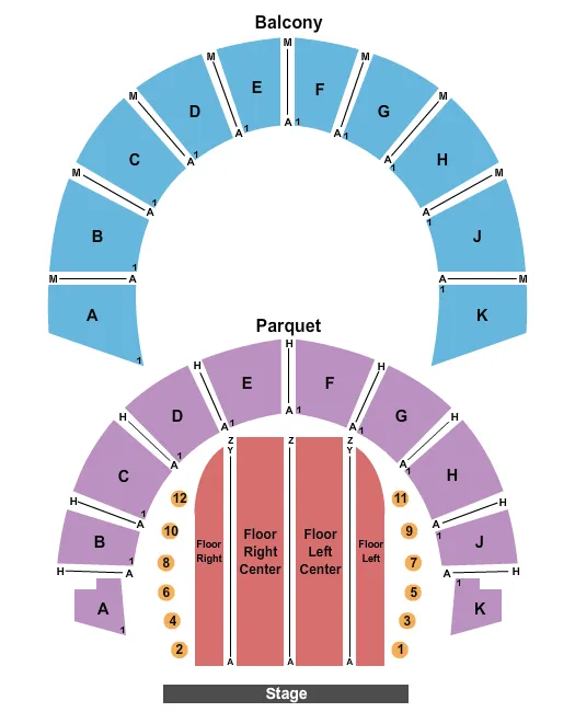 ENDSTAGE 2 Seating Map Seating Chart