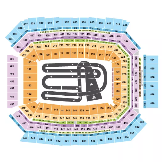 AMA SUPERCROSS Seating Map Seating Chart