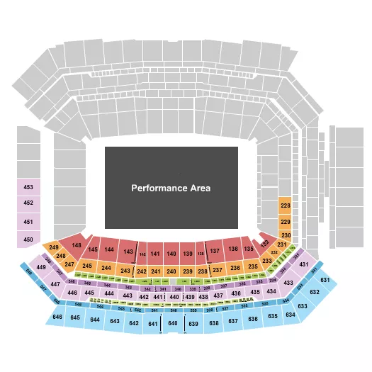 BANDS OF AMERICA 5 Seating Map Seating Chart