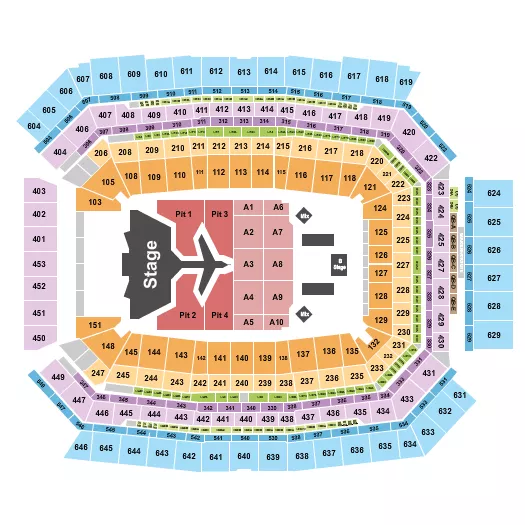 MORGAN WALLEN Seating Map Seating Chart