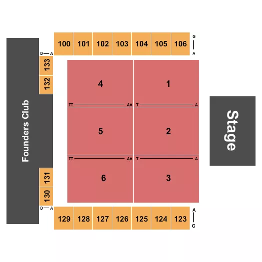 ENDSTAGE Seating Map Seating Chart