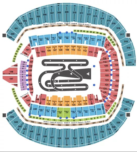 AMA SUPERCROSS CHAMPIONSHIP Seating Map Seating Chart