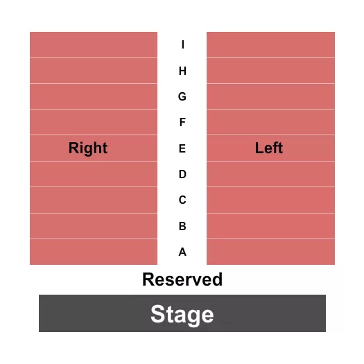 ENDSTAGE Seating Map Seating Chart