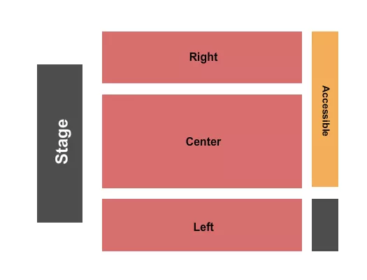 END STAGE Seating Map Seating Chart