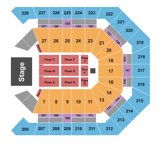 KATT WILLIAMS Seating Map Seating Chart