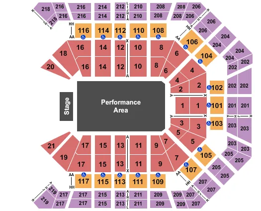 PEPE AGUILAR Seating Map Seating Chart
