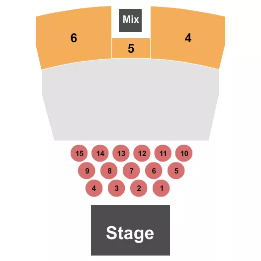 MGM NORTHFIELD PARK CENTER STAGE ENDSTAGE TABLES 2 Seating Map Seating Chart