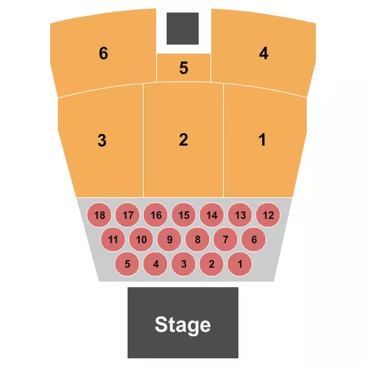 MGM NORTHFIELD PARK CENTER STAGE ENDSTAGE TABLES Seating Map Seating Chart
