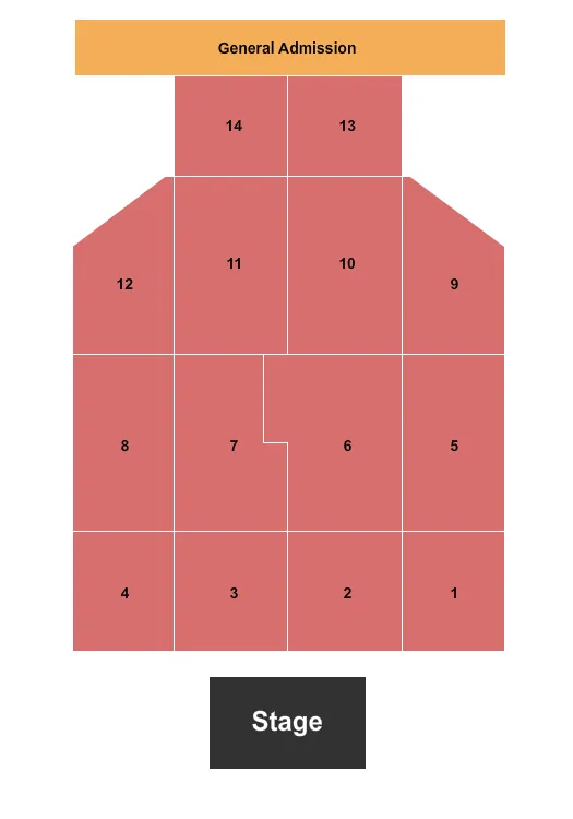 ENDSTAGE RSV 1 14 GA Seating Map Seating Chart