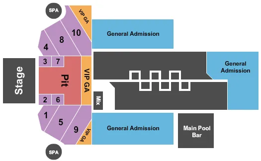 ENDSTAGE 3 Seating Map Seating Chart