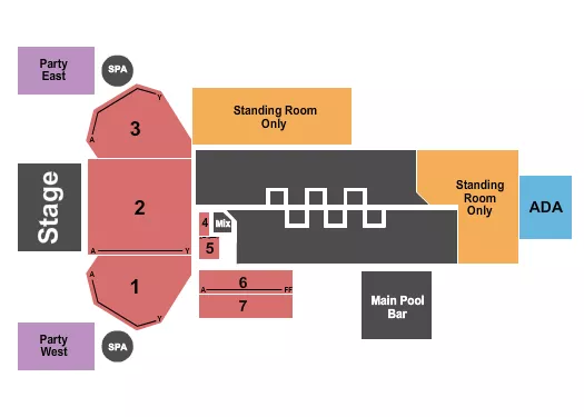 ENDSTAGE 2 Seating Map Seating Chart