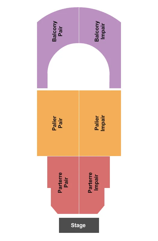 ENDSTAGE Seating Map Seating Chart