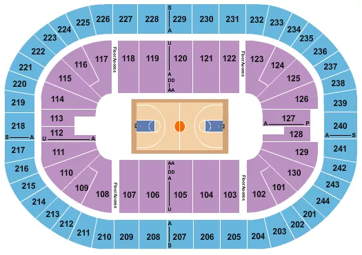 BASKETBALL1 Seating Map Seating Chart