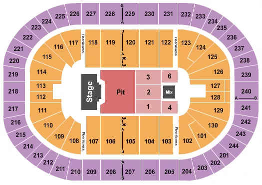 BILLY STRINGS Seating Map Seating Chart