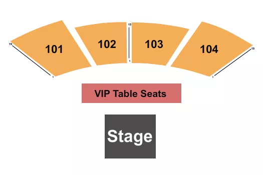 MABEE CENTER OK ENDSTAGE VIP TABLES Seating Map Seating Chart