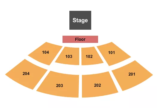 MABEE CENTER OK END STAGE Seating Map Seating Chart