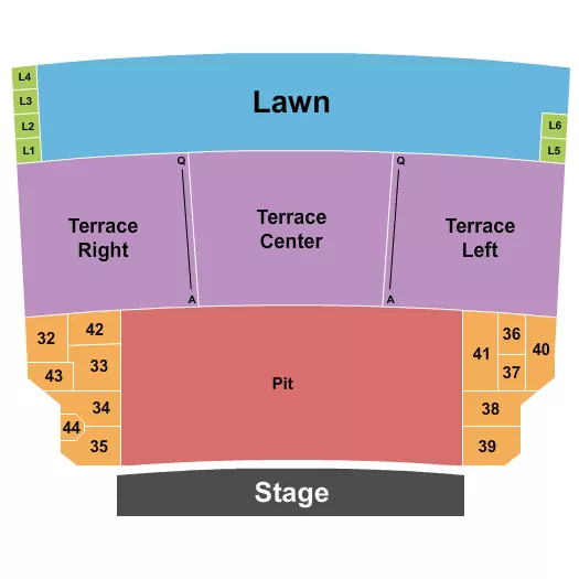 ENDSTAGE PIT Seating Map Seating Chart