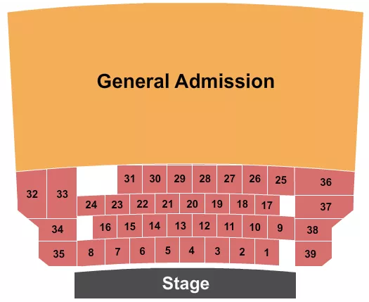ENDSTAGE TABLES GA Seating Map Seating Chart