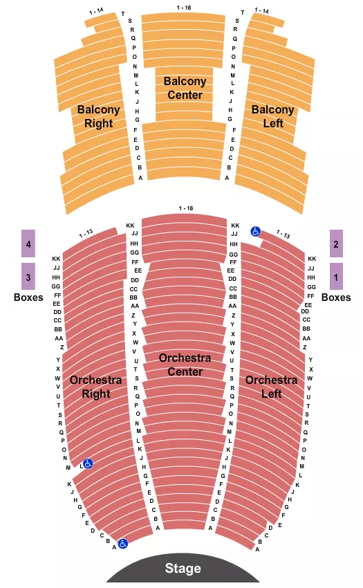 ENDSTAGE 2 Seating Map Seating Chart
