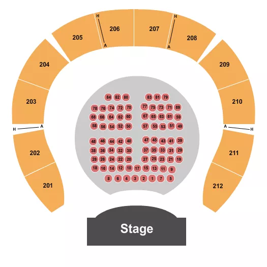 ENDSTAGE TABLES 2 Seating Map Seating Chart