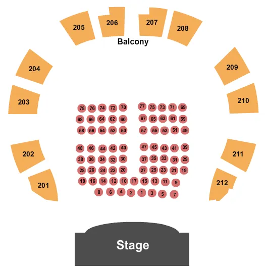 ENDSTAGE TABLES Seating Map Seating Chart