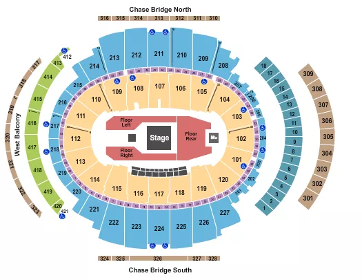 FORREST FRANK Seating Map Seating Chart
