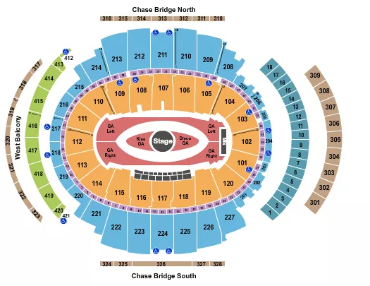 HARRY STYLES Seating Map Seating Chart