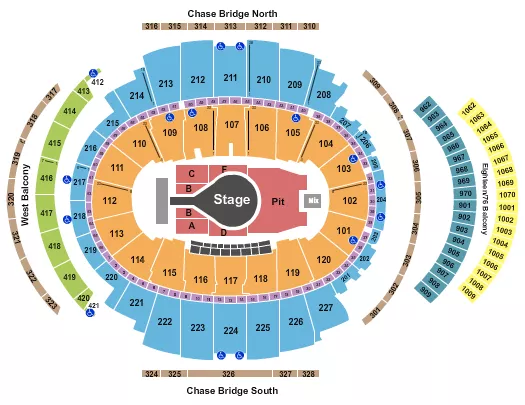 KACEY MUSGROVES Seating Map Seating Chart