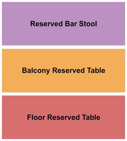 MADLIFE STAGE STUDIOS TABLES BARSTOOLS Seating Map Seating Chart