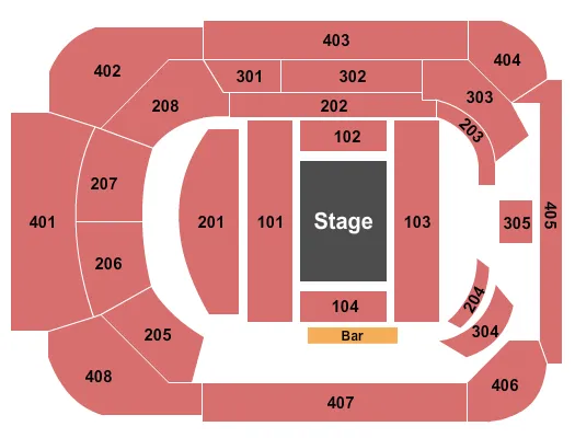 MAGIC MIKE THEATER AT SAHARA HOTEL CASINO MAGIC MIKE LIVE Seating Map Seating Chart