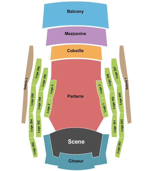 END STAGE Seating Map Seating Chart