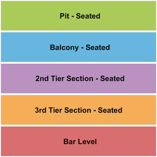 PATTON OSWALT Seating Map Seating Chart