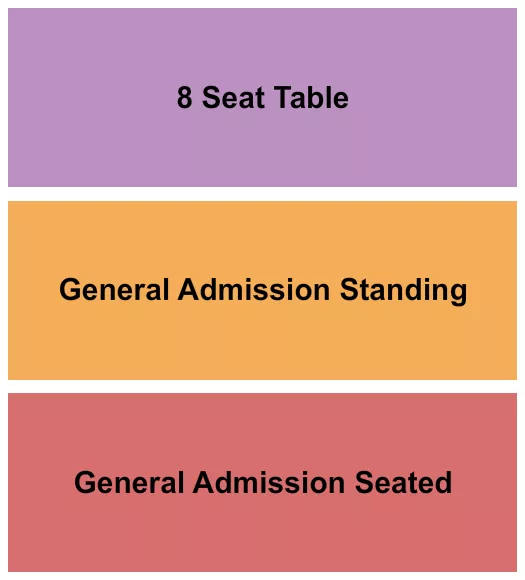 GA SEATED STANDING Seating Map Seating Chart