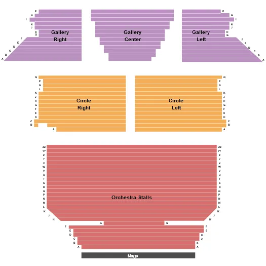 END STAGE Seating Map Seating Chart