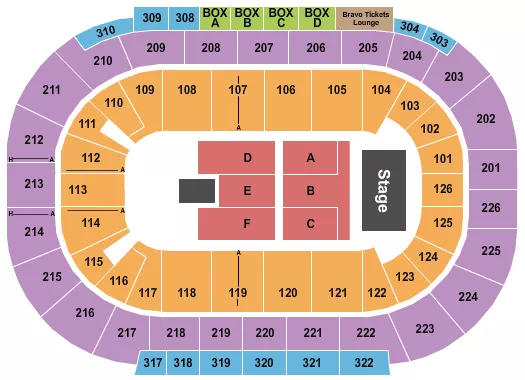 ENDSTAGE LETTERS 2 Seating Map Seating Chart