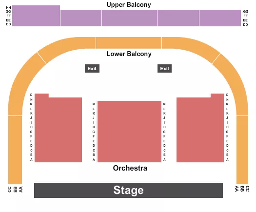 ENDSTAGE 4 Seating Map Seating Chart