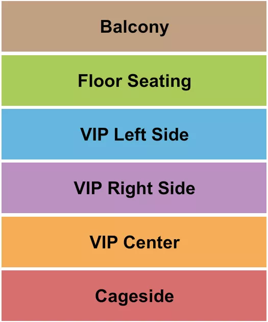 MMA Seating Map Seating Chart