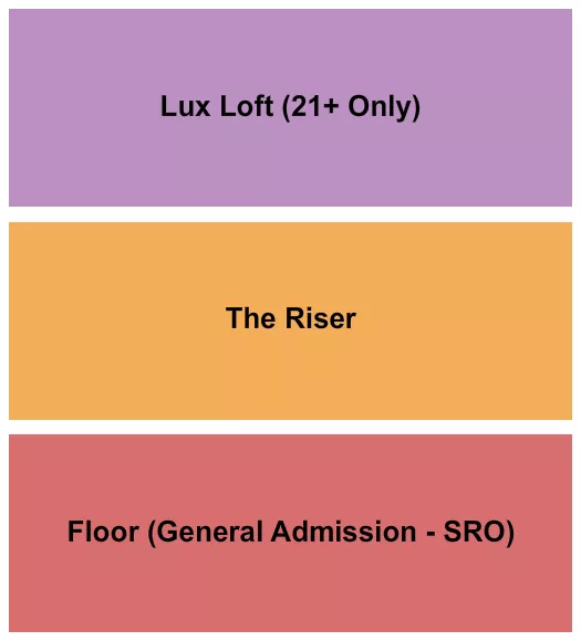 FLOOR RISER LOFT Seating Map Seating Chart