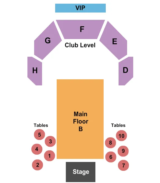 ENDSTAGE 2 Seating Map Seating Chart