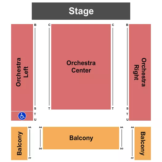 ENDSTAGE Seating Map Seating Chart