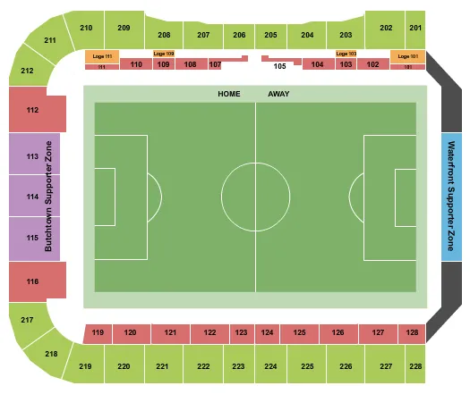 SOCCER Seating Map Seating Chart