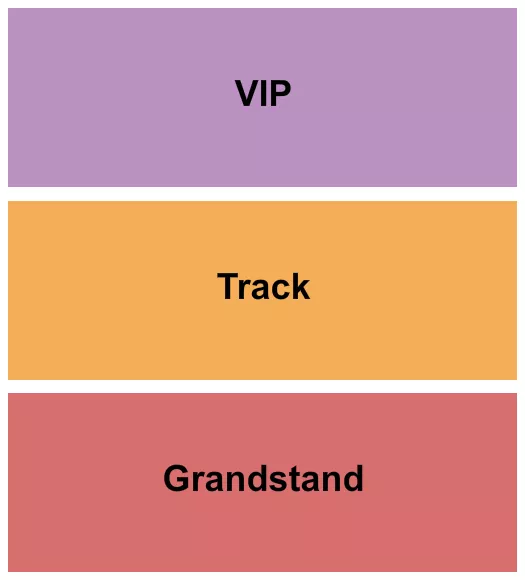 MARSHALL PUTNAM COUNTY FAIRGROUNDS GRANDSTAND TRACK VIP Seating Map Seating Chart