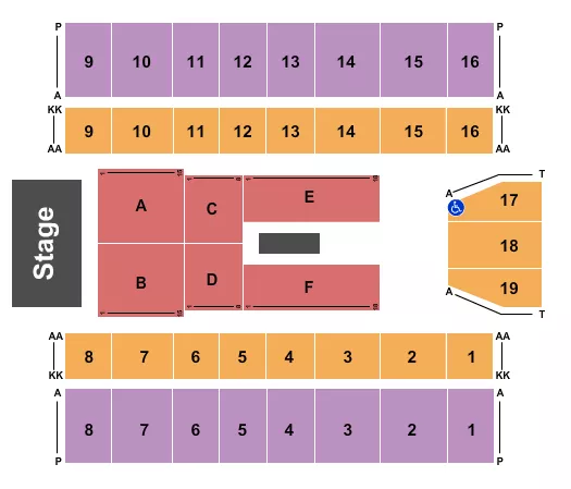 BERT KREISCHER Seating Map Seating Chart