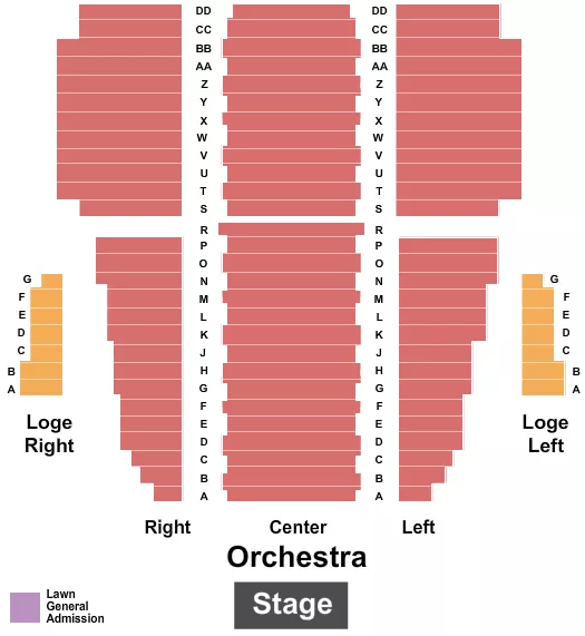 ENDSTAGE Seating Map Seating Chart