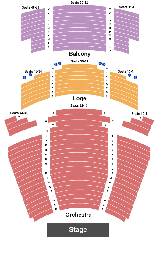 ENDSTAGE 2 Seating Map Seating Chart