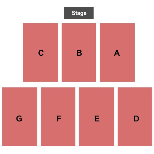 END STAGE Seating Map Seating Chart