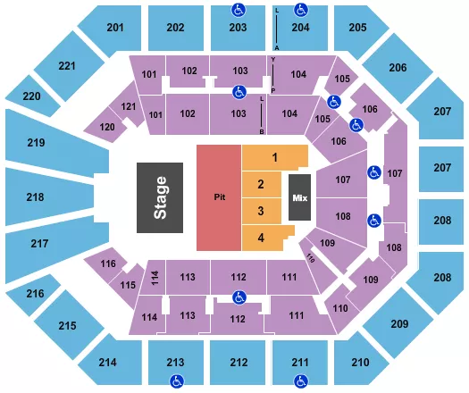 JOHNNY BLUE SKIES Seating Map Seating Chart