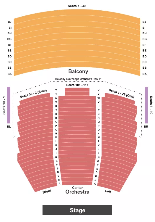ENDSTAGE NO PIT Seating Map Seating Chart