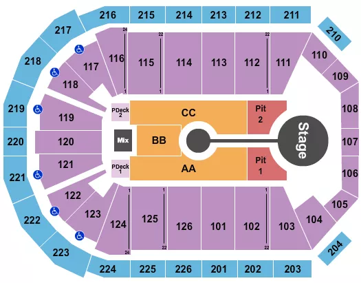 BRANDON LAKE Seating Map Seating Chart