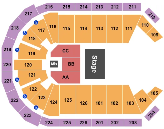 HALF HOUSE 2 Seating Map Seating Chart